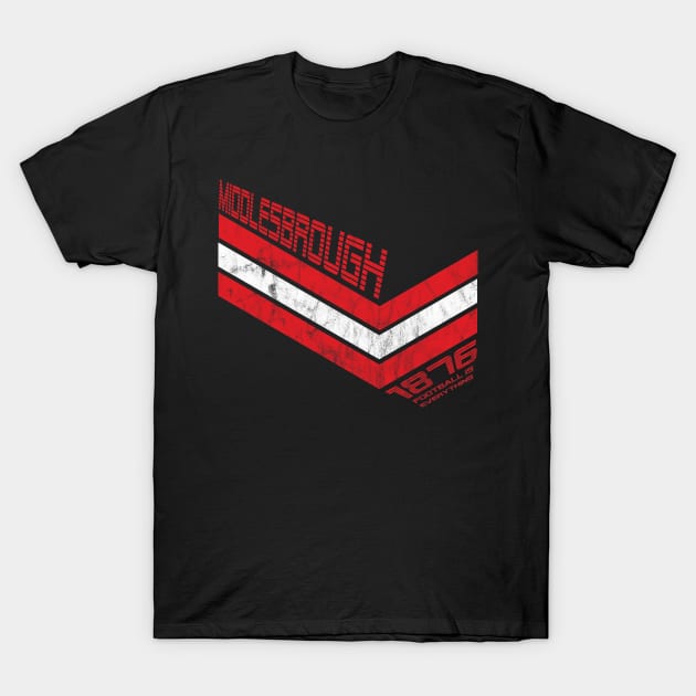 Football Is Everything - Middlesbrough F.C. 80s Retro T-Shirt by FOOTBALL IS EVERYTHING